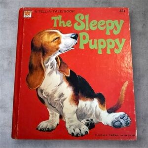 The Sleepy Puppy 1961 Walt Disney Productions Vintage Children’s Book